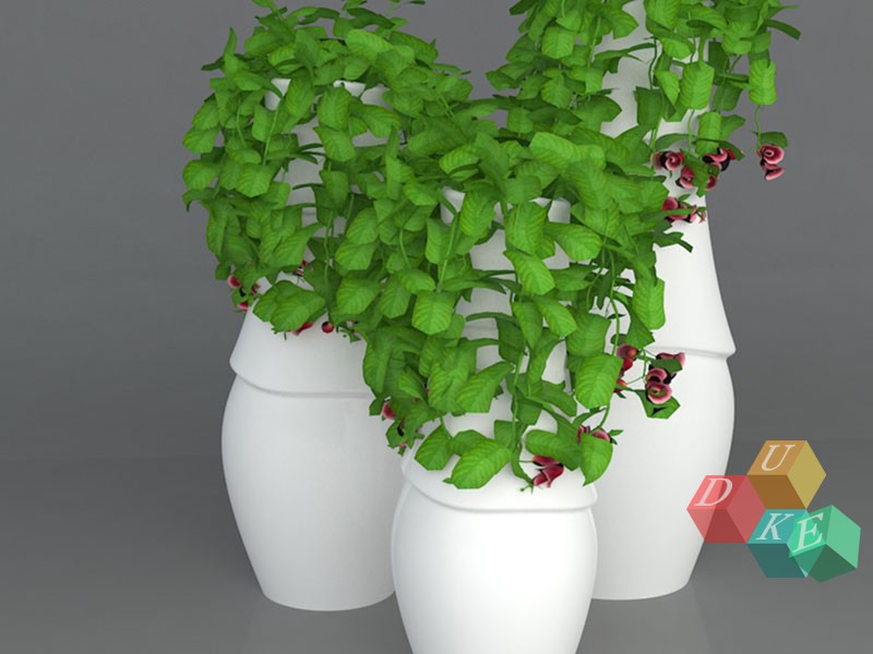 玻璃钢节节高花盆生动向上，给人正能量!